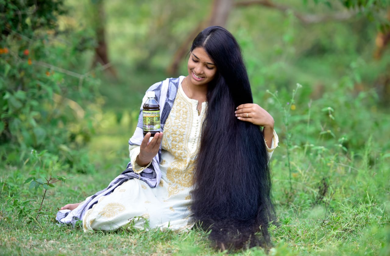 Original Bringamoolaka Adivasi Hair Oil for long hair growth, stop hairfall