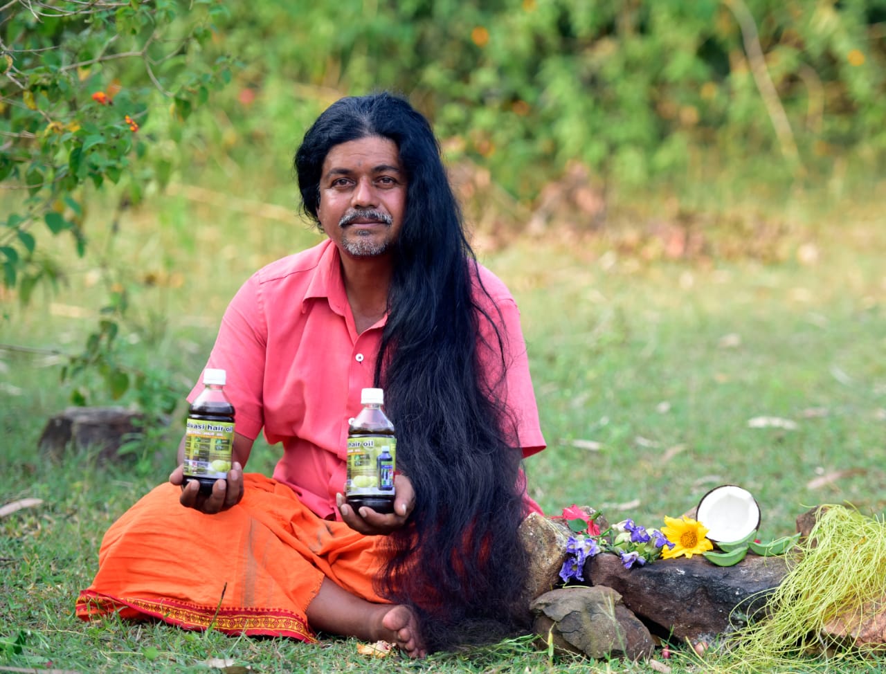 Original Bringamoolaka Adivasi Hair Oil for long hair growth, stop hairfall